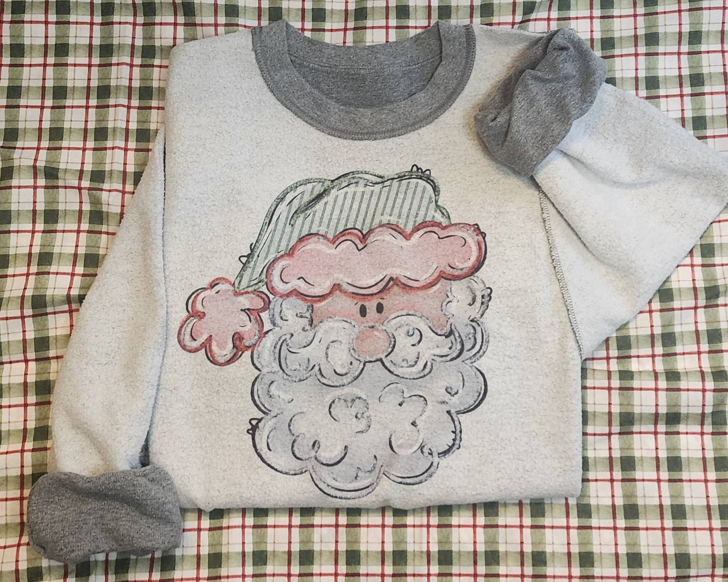 Santa's inside out sweatshirt