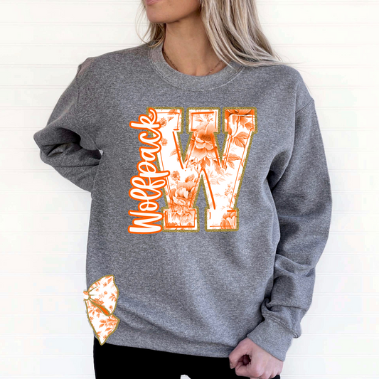 Wolfpack Bow Sweatshirt