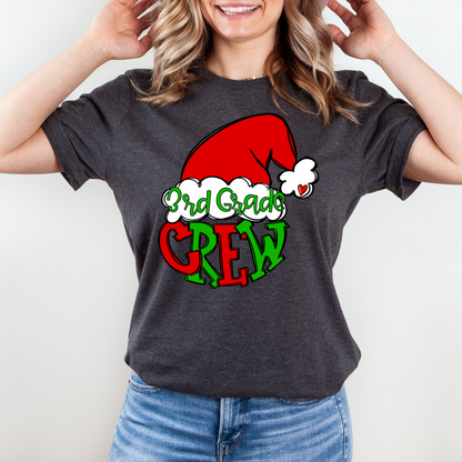 Teacher Santa Crew Shirt Bella Canvas