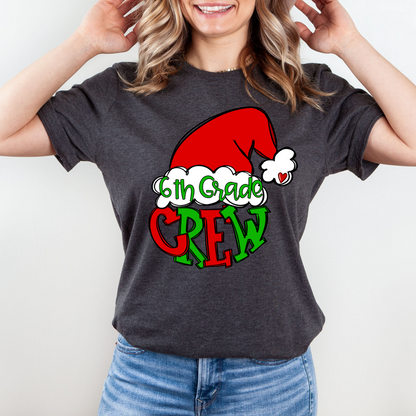 Teacher Santa Crew Shirt Bella Canvas