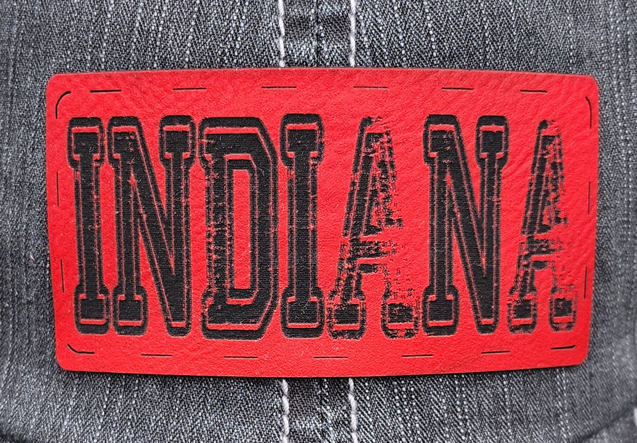 Distressed Red Indiana Hat