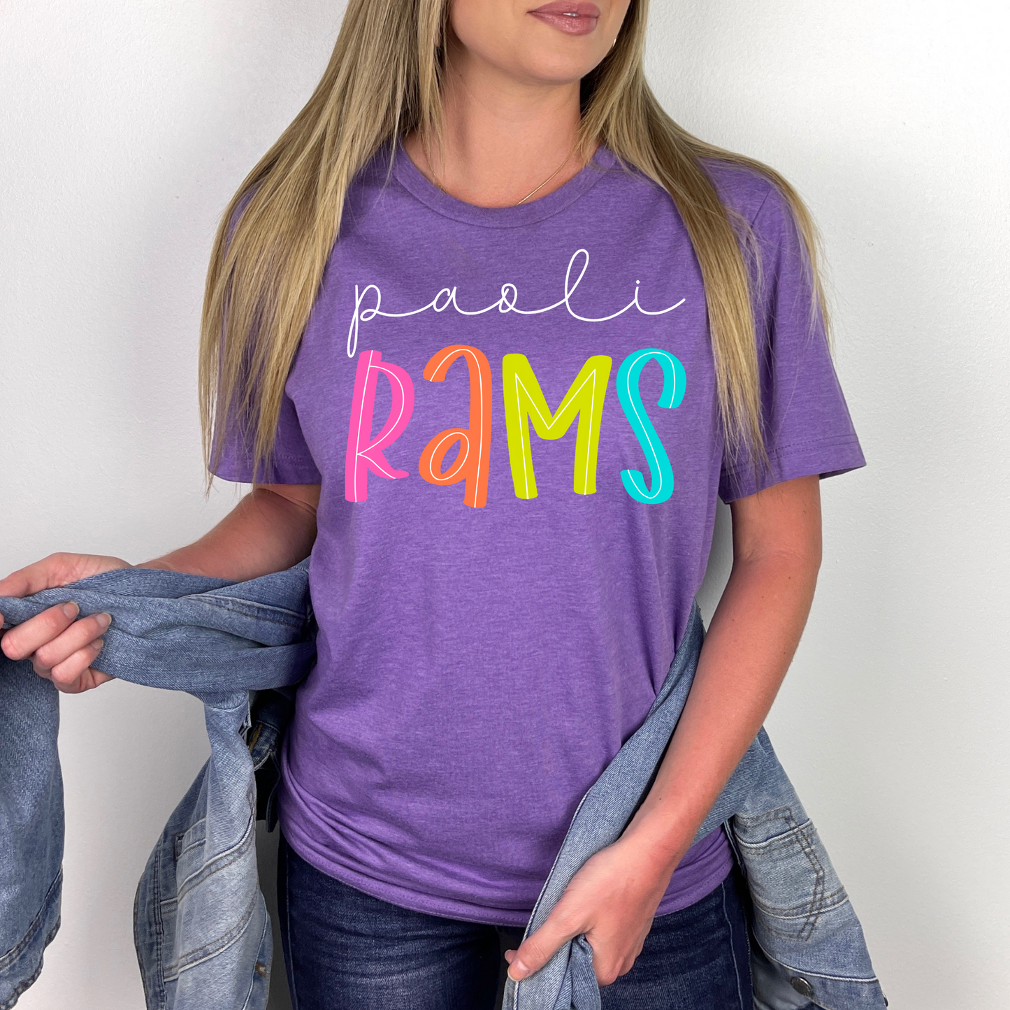 Paoli Rams  Funky Letter Shirt