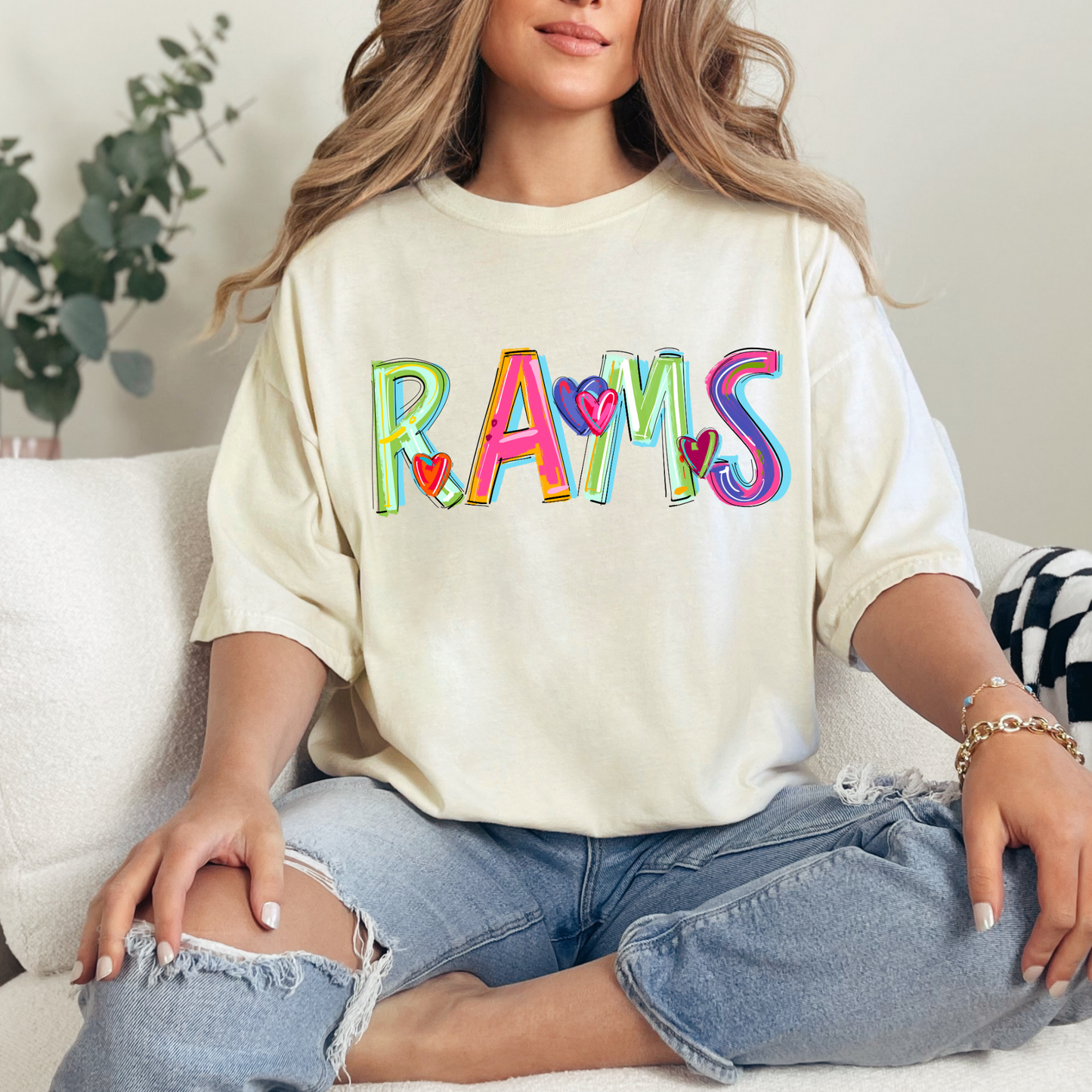 Rams Cheery Letter T-shirt