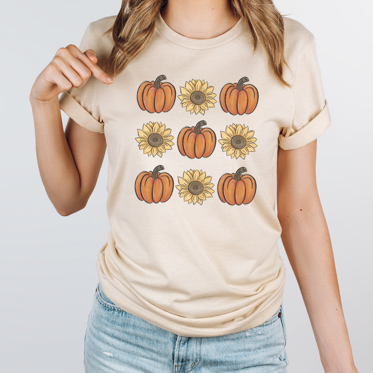 Pumpkins and Sunflowers Shirt