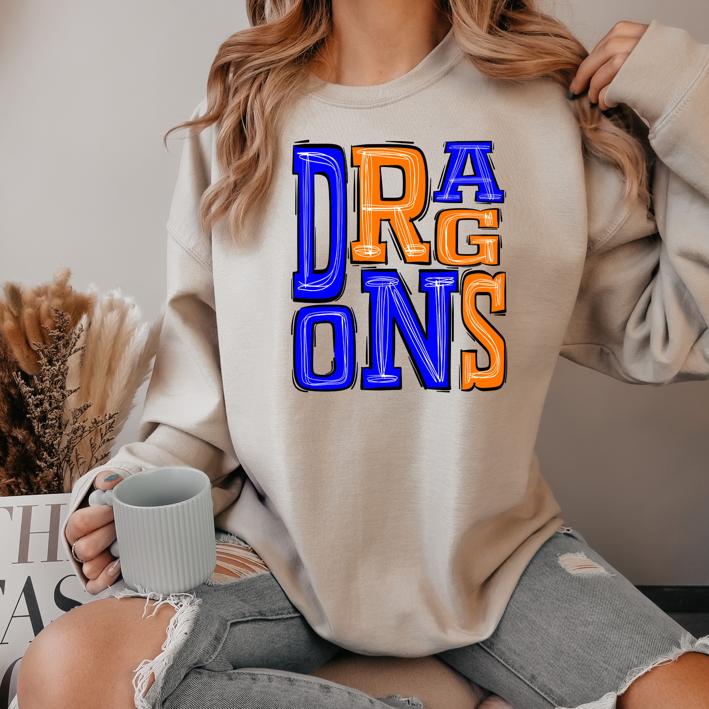 Dragons Boho Sweatshirt