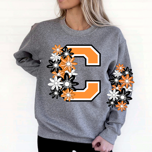 North Davies Cougars Floral Sweatshirt