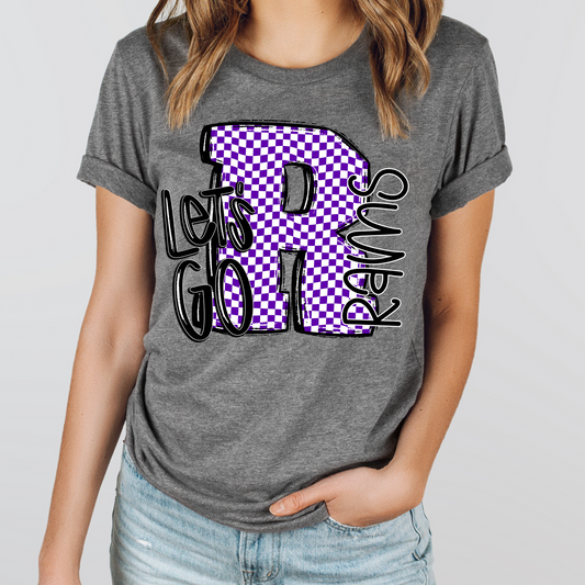 Let's Go Checkered Spirit Shirt