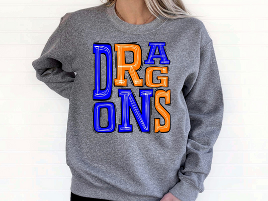 Dragons Boho Sweatshirt