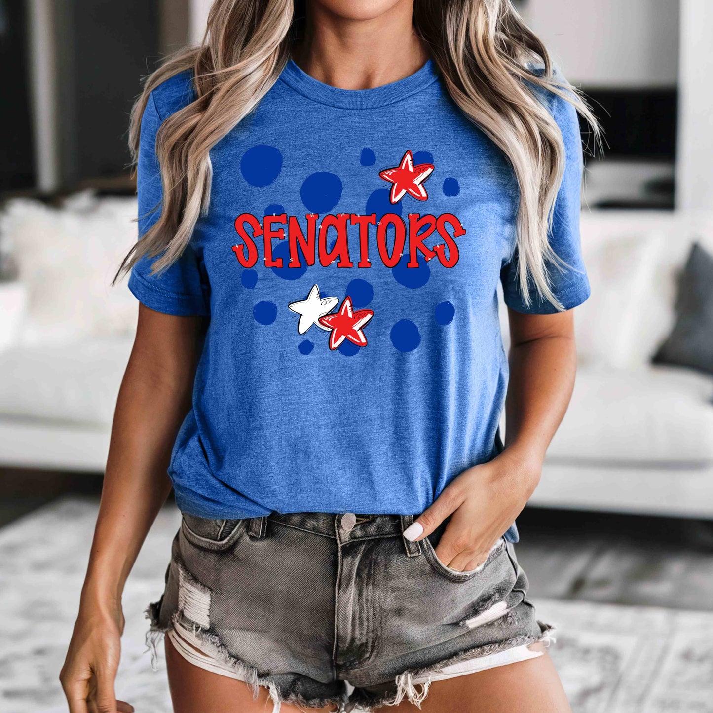 Dots and Stars Customized Spirit Wear