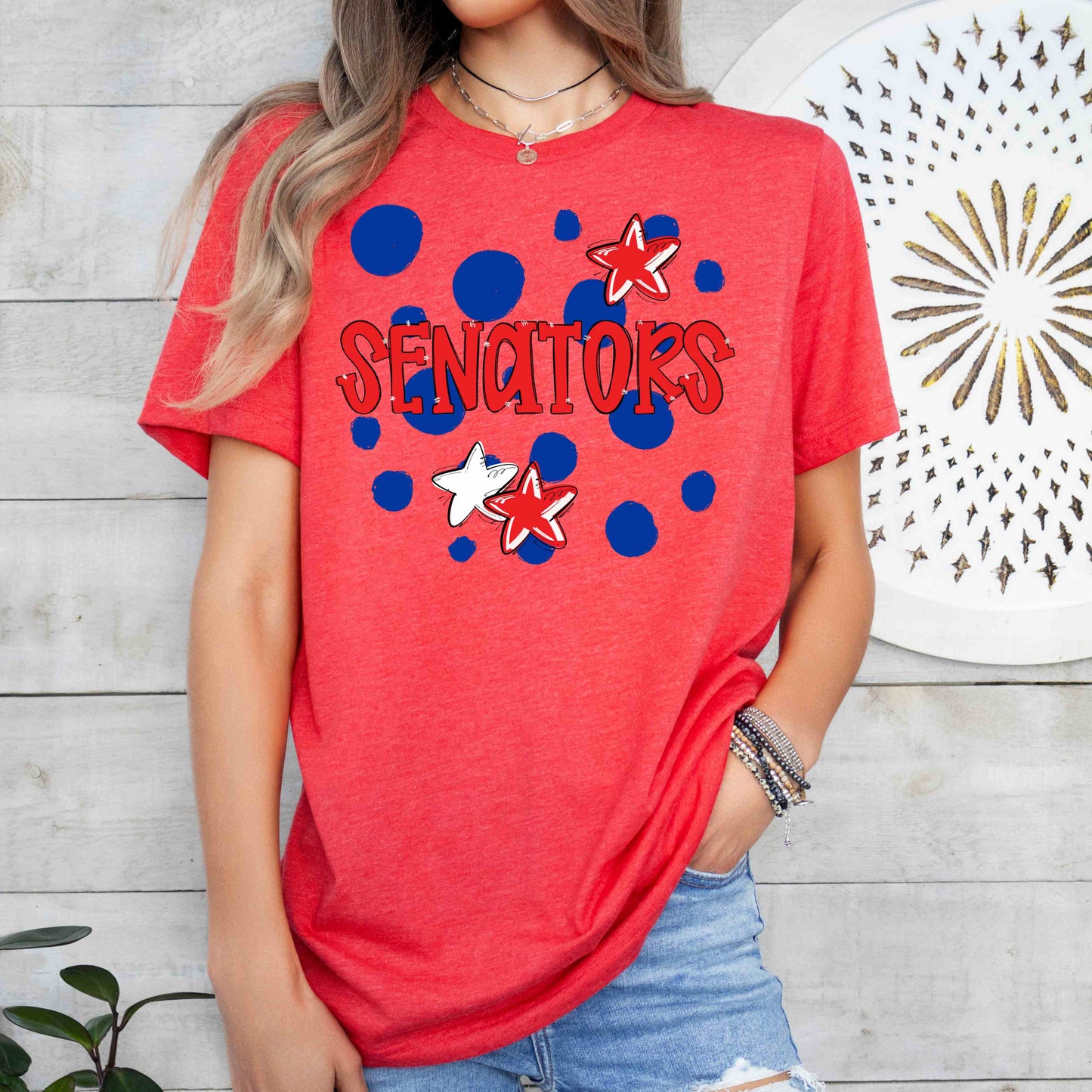 Dots and Stars Customized Spirit Wear