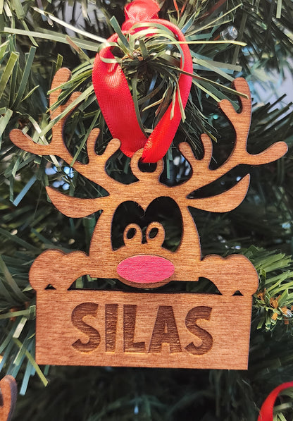 Reindeer Name Ornaments