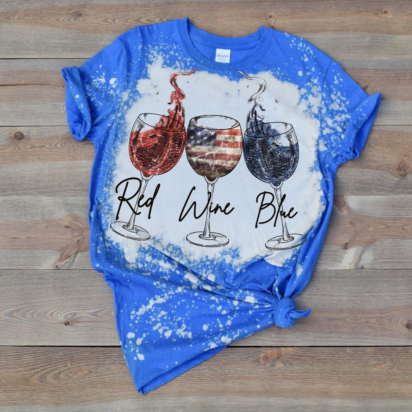 Red Wine and Blue T-shirt