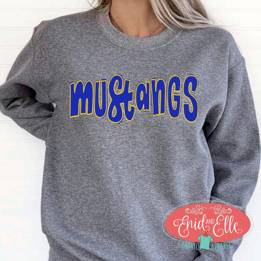 Mustangs Doodle Sweatshirt