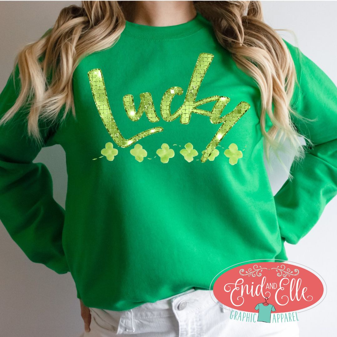 Lucky Green Shamrock Sweatshirt