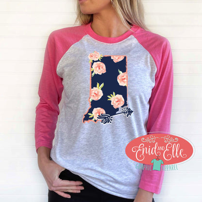 Indiana Floral Raglan Shirt