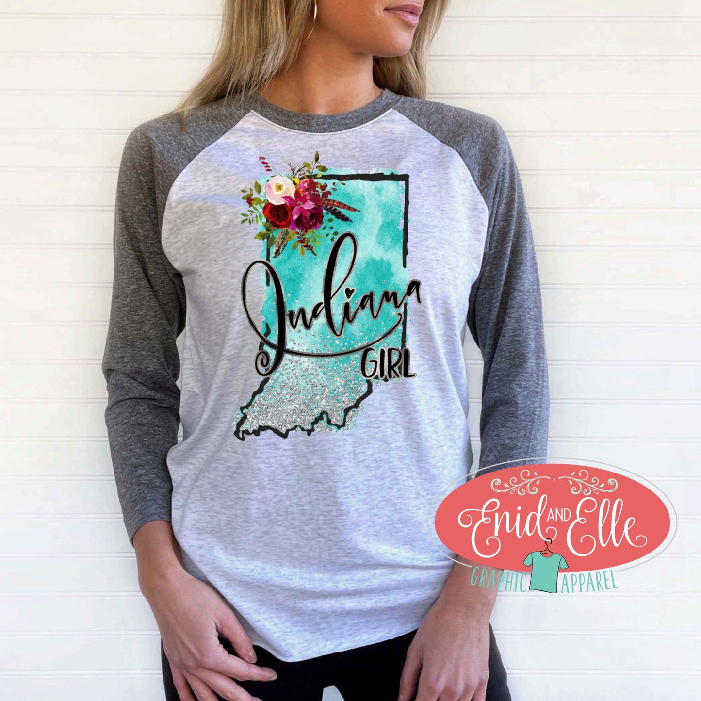 Indiana Girl Raglan Shirt