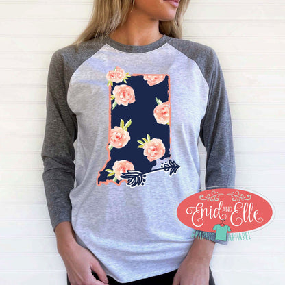 Indiana Floral Raglan Shirt