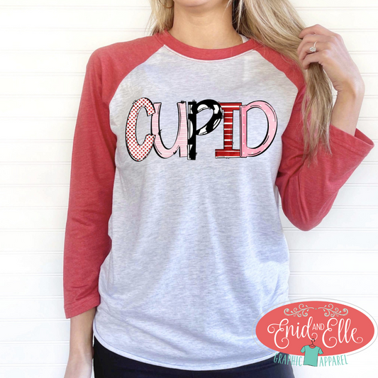 Cupid Valentine's Day Raglan Shirt