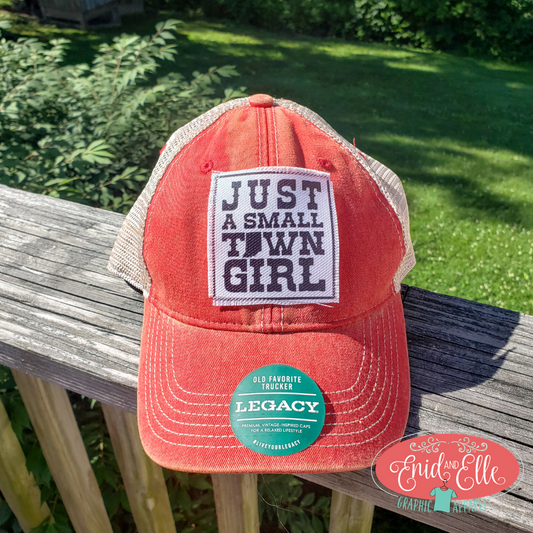 Just a Small Town Girl Red Hat