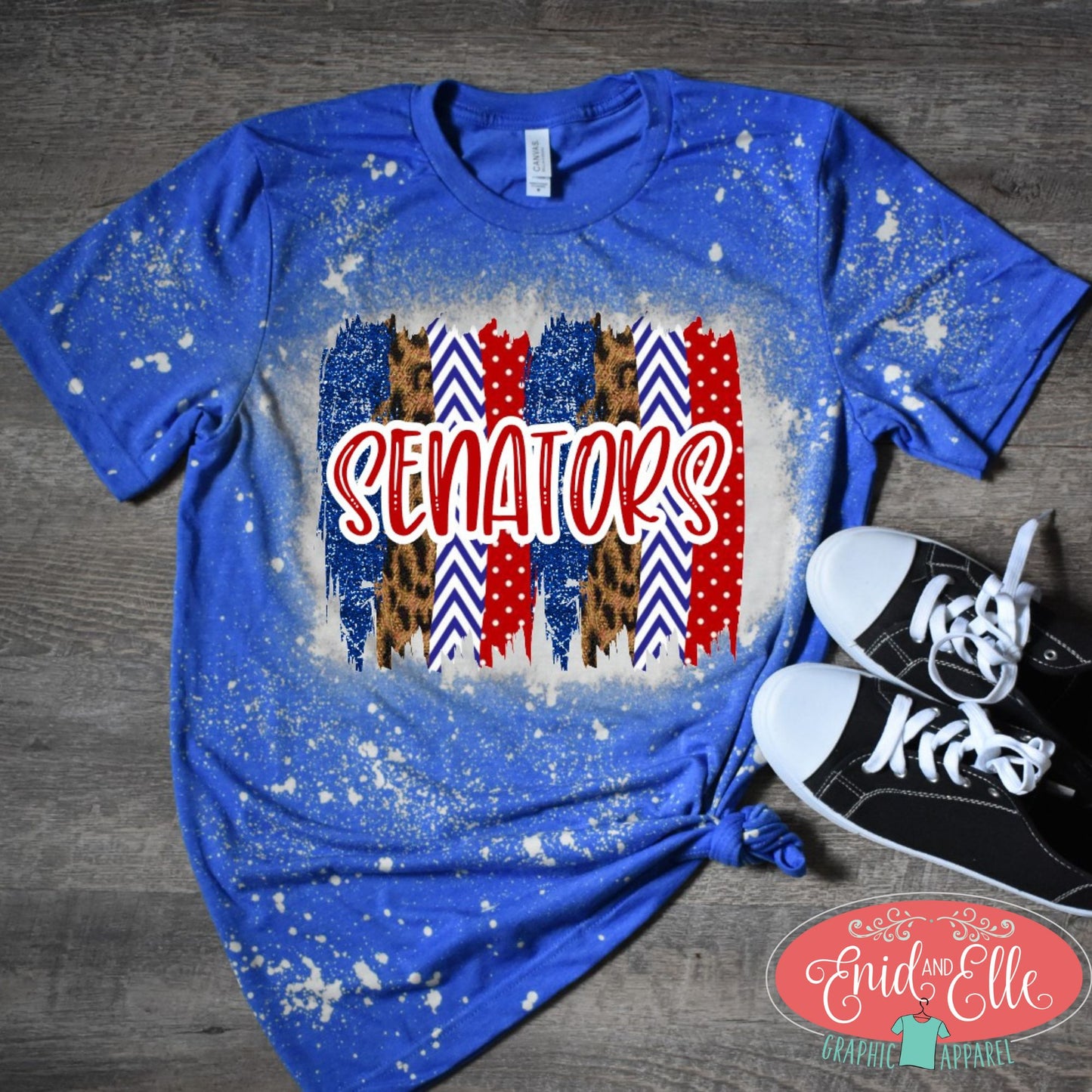 Senators Brush Stroke Bleached T-shirt