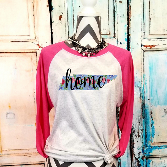 Tennessee Home Raglan Shirt - Enid & Elle