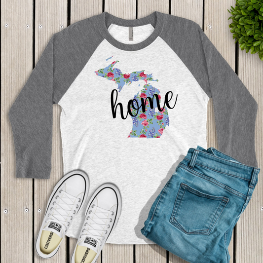 Michigan Home Raglan Shirt - Enid & Elle